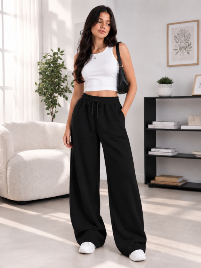 Buggy Black Joggers 🖤